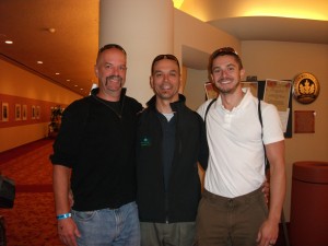 Al, me, and Josh post IM WI athlete check-in Al, me, and Josh post IM WI athlete check-in