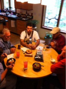 Lunch with the crew