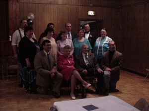 Ginny & Irv with 11 of their 13 children in May of 2001