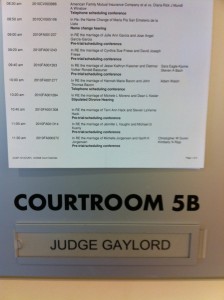 Court Schedule