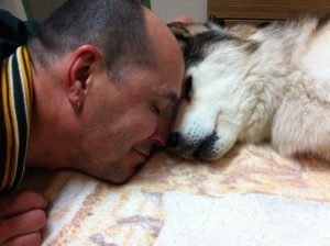 Me & my little buddy Sitka, the bestest husky pup ever, taking our last breath together.