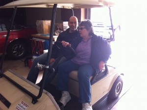 Joyce and I after the tour of her gardens