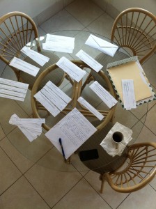 What this morning's lyric writing session looked like
