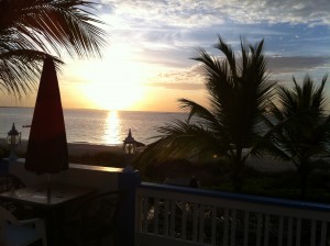 View from our deck at Sibonne Beach Hotel